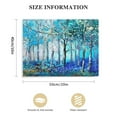 thumbnail image 2 of Nawypu  Blue Tree Canvas Wall Art Forest Landscape Picture Modern Birch Trees Nature Teal Abstract Painting Artwork, Large Size Framed for Home Office Living Room Bedroom Bathroom Wall Decor, 2 of 5