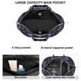 thumbnail image 4 of Large Capacity Travel Tote Bag with Space Galaxy Aesthetic Lightweight Weekender Bag Featuring Astronaut, Rocket, Nebula Cosmic Design, Perfect for Business Trips Gym, 4 of 5