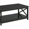 thumbnail image 7 of Renwick Modern Wooden x-Design Rectangle Coffee Table with Storage Shelf, Multiple Colors, 7 of 7