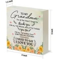 thumbnail image 2 of Zomyto 5x5 Inches Country I Need to Say I Love You Grandma Wood Box Sign Grandma Wooden Box Sign Nana Sign Block Plaque, 2 of 6