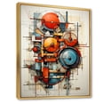 thumbnail image 2 of Designart "Assemblage Geometric Constructivism Dynamic painting III" Abstract Floater Framed Canvas Print, 2 of 7