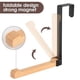 thumbnail image 1 of Gancho de puerta de madera plegable, percha sin perforaciones y estante de almacenamiento sin costuras, 1 of 2