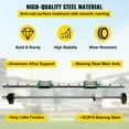thumbnail image 3 of VEVOR Linear Guide Rail 2PCS HGR20-1000mm +4 Slide Blocks RM1605 BF/BK12 Nut CNC, 3 of 9