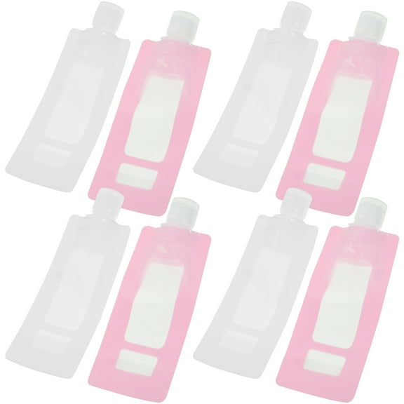 MLINS  12 Pcs Flat Travel Bottles for Toiletries Pouches Jars Refillable