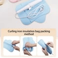 thumbnail image 5 of Amacok Silicone Heat Resistant Mat Pouch for Travel, Portable Curling Iron Holder for Hair Straightener, Curling Iron, Flat Iron, Hot Hair Tools, 5 of 6