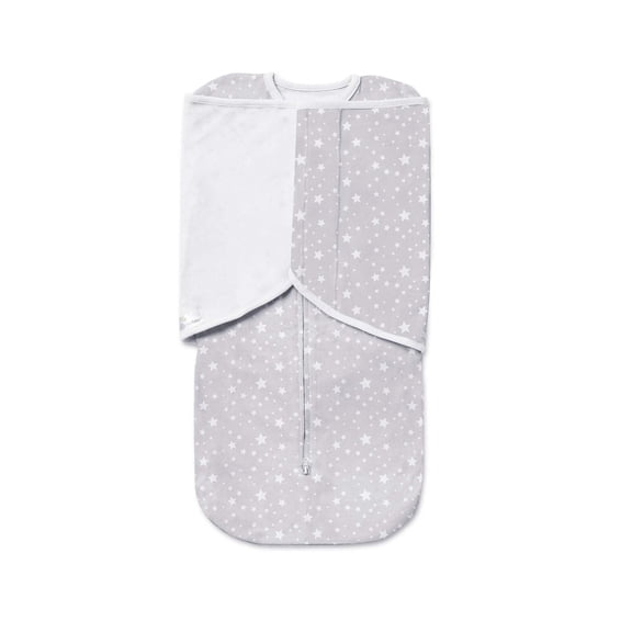 BreathableBaby 3-in-1 Swaddle Trio, Starlight Gray, Activewear Jersey Knit, 0-4 months