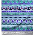thumbnail image 1 of Soimoi Poly Georgette Fabric Aztec Geometric Print Fabric by The Yard 52 Inch Wide, 1 of 3