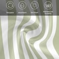 thumbnail image 5 of Sage Green Striped Cloth Napkins, Modern Farmhouse Sage Green White Stripes Washable and Reusable Dinner Napkins Set of 8, Table Napkin for Kitchen Party Birthday Wedding Hotel Housewarming 20"x20", 5 of 8
