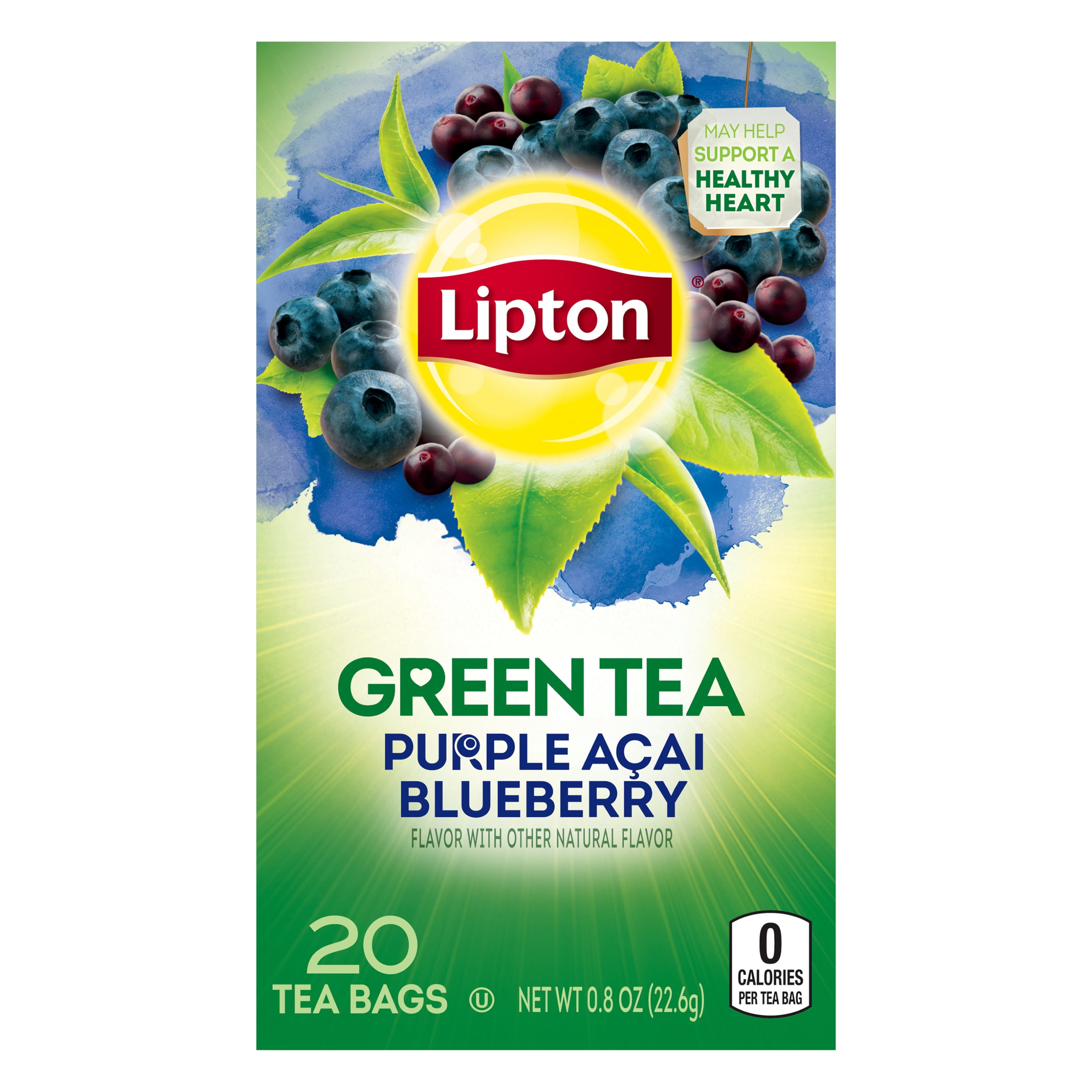 Green tea with acai berry and blueberry weight loss