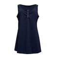 thumbnail image 5 of DuoJiaJ Womens Basic Summer Sleeveless Shirts Button Down Camis Tank Tops Women Vest Blue S, 5 of 5