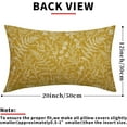 thumbnail image 4 of Yellow Lumbar Pillow Covers 12x20 Set of 2 Vintage Floral Botanical Print Spring Flower Plant Pattern Rectangle Decorative Throw Pillow Cases Outdoor Farmhouse Decor for Home Sofa Couch Bed, 4 of 6