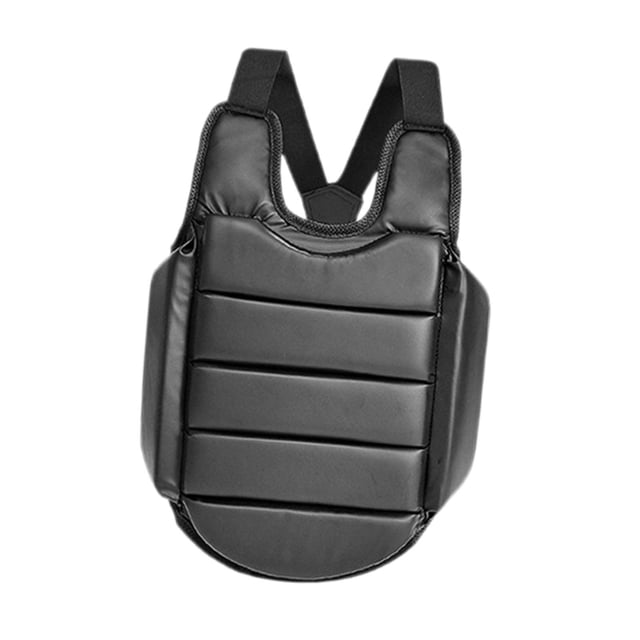 S SERENABLE Karate Chest Guard Belly Protection Pad Sanda Heavy Punching Chest Protector XL