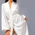 thumbnail image 6 of APEXFWDT Womens Full Length Robe - Long Sleeve Bathrobe with Belt Loungewear for Spa Days, 6 of 6