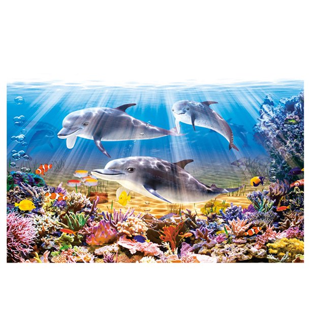Taladro diamante pintura (DE2549) bajo el mar DIY completo bordado Kits punto de cruz 20X30cm FLhrweasw Nuevo