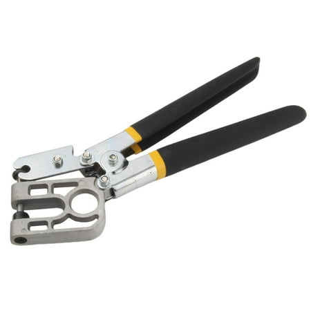 

NUOLUX 1pc Steel Stud Crimper Punch Lock Single Hand Keel Fastening Forceps Professional Flat Mouth Metal Plier (Random Color)
