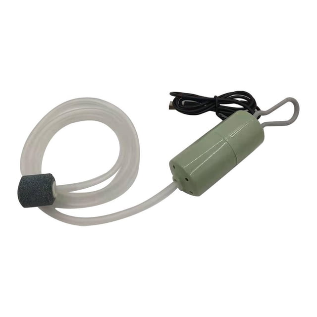 Portable Mini Oxygen Pump Ultra-quiet Usb Charging Air Pump Air Compressor Fish Tank Aquarium Accessorieswith tube gas plate He Qiyong unisex
