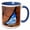 Blue/White, variant on 3drose, Usa, Utah, Monument Valley, Sandstone Rock Window - Us45 Rer0034 - Ric Ergenbright, 11oz Two-tone Yellow Mug