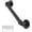 2 FT, variant on 2FT Industrial Staircase Handrail Non-Slip Pipe Bar Foot Rail Wall Mount Stair Rail Vintage Grab Bar for Steps Black Iron Pipe Handrail for Outdoor Indoor Stairs Loft Porch Hand Rail (2ft)
