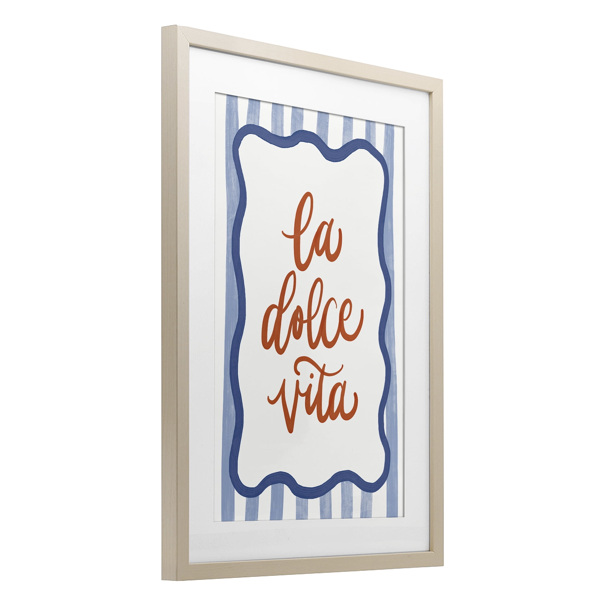 Stupell Industries Italian Kitchen Typography Birch Framed Print Under Glass, design by Amanda Houston
