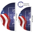thumbnail image 3 of FMSHPON American Flag Tree Skirt Independence Day Xmas Christmas Tree Skirt Stand Mat for Holiday Party Decoration Indoor Outdoor 48 inches, 3 of 6