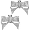 thumbnail image 1 of MasteelfCA 1 Pair Bow Shoe Clips Rhinestone Shoe Clips Bridal Shoe Buckles Rhinestone Shoe Clips Charms Wedding Shoes Jewelry Decoration, 1 of 9