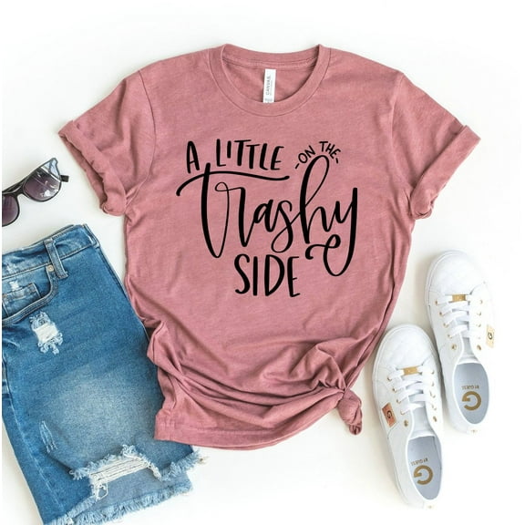 A Little On The Trashy Side T-shirt Cowgirl Shirt Concert Tee Christmas Gift For Rodeo Farmer Tshirt Western Shirts Women's Country Top