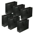thumbnail image 1 of USHOBE 6Pcs Paper Bags Black for Business Use and Shopping with Handle Design, 1 of 7