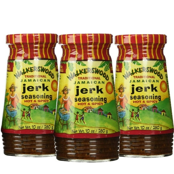 Walkerswood Hot & Spicy TMA3 Traditional Jamaican Jerk Seasoning - (3 Pack)