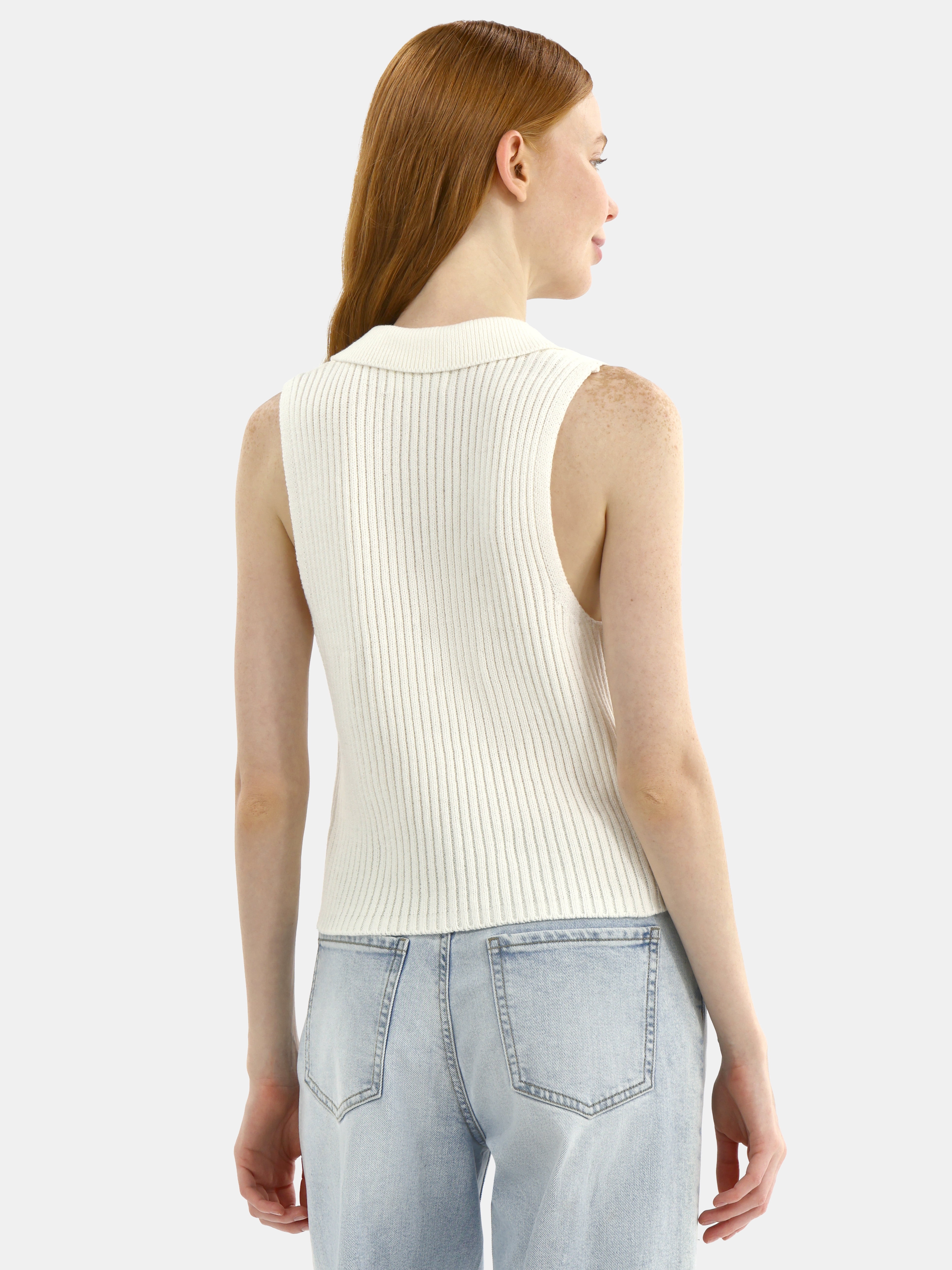 No Boundaries Button-Front Sweater Vest Top, Women's