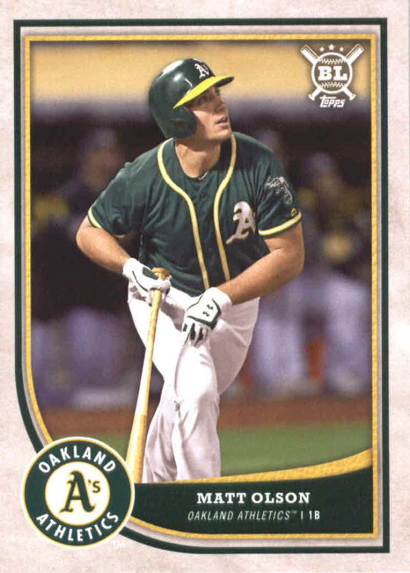 2018 Topps Big League 19 Matt Olson Oakland Athletics Baseball Card