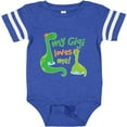 thumbnail image 3 of Inktastic My Gigi Loves Me Grandson Dinosaur Boys Baby Bodysuit, 3 of 5