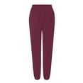 thumbnail image 7 of enyan Womens Casual Pants Sweatpants Women, Comfortable Womens Sweatpants, Fleece Womens Joggers Wine,XXXL, 7 of 7