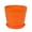 Orange1, variant on Flower Pot with Drainage Hole & Saucer - Thickened Resin/Plastic Planter for Indoor Outdoor Plants, Modern Decorative Container for Living Room Garden