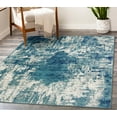 thumbnail image 6 of Luxe Weavers Victoria Collection 9086 Light Blue 4x5 Abstract Area Rug, 6 of 6