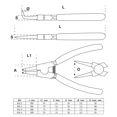 thumbnail image 2 of PINZAS PARA SEGUROS DE ANILLOS | 300 MM | 4 PZ | BGS 651, 2 of 5