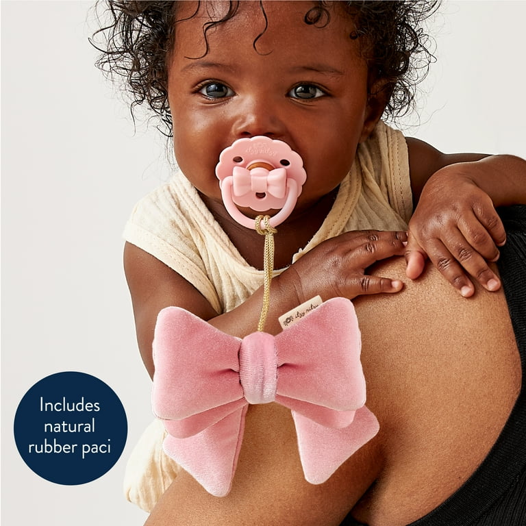 Itzy Ritzy Bitzy Pal™ Bow with Natural Rubber Pacifier 0m