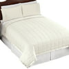 Down Alternative Quilted Comforter with Satin Trim - Classic Bedroom Decor for Any Season