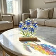thumbnail image 5 of Dongrere Plastic Lavender Tabletop Accent, Stained Floral Centerpiece, Plastic Stand for Dining Shelf Bedroom Desk Decor, 5.1x5.5 Inch, 5 of 5