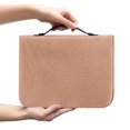 thumbnail image 2 of HELLHERO Pebbled PU Leather Bible Bag with Large Capacity, Portable Bible Cover for Church and Christian Prayer Bible Study, 2 of 12
