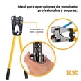 thumbnail image 3 of Pinza Ponchadora Hexagonal Crimpadora Manual 6- 120 Kingsman 300174, 3 of 6