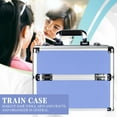 thumbnail image 6 of Ver Beauty Professional Train Makeup Case Organizer with Sliding Trays & Handle (Lavender Stripes), 6 of 6