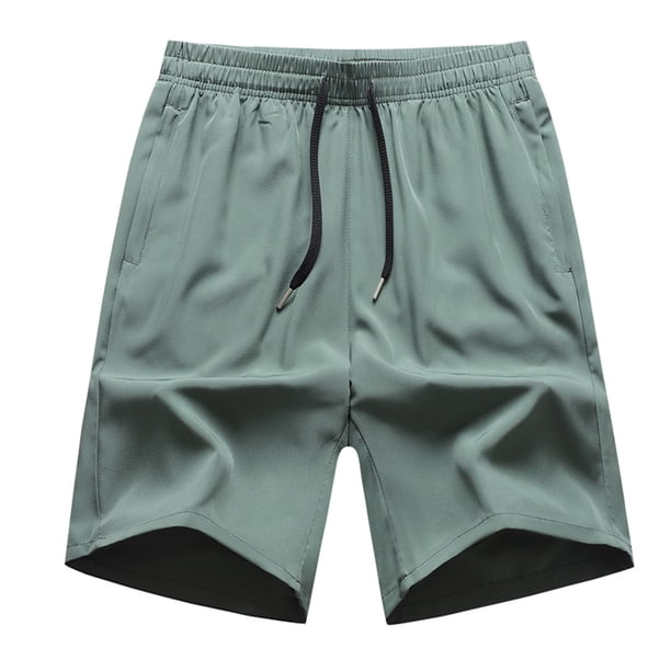 pstuiky Pantalones cortos deportivos para hombre, Pantalones cortos deportivos informales con estampado de cordón para exteriores de verano para hombre Pantalones cortos para correr para hombre