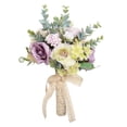 thumbnail image 2 of Ramo de boda nupcial, flor de mano nupcial, flores artificiales hechas a mano rústicas, ramo de boda para novia para graduación, adorno de iglesia estilo D, 2 of 8