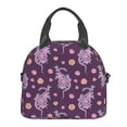 thumbnail image 2 of Goofa Snake And Flower Pattern Lunch Bag ,Insulated Lunch Box, Small Leakproof Cooler Food Lunch Containers Reusable High Capacity Lunch Tote Bags, 2 of 8