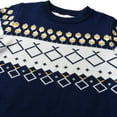 thumbnail image 5 of URMAGIC Toddler Christmas Holiday Sweater Long Sleeve Plaid Sweatshirt Boy Girl Crewneck Pullover Knitwear Clothes, 5 of 9