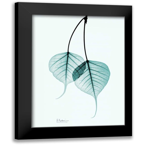 Koetsier, Albert 12x14 Black Modern Framed Museum Art Print Titled - Bodhi Tree Teal