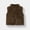 Brown, variant on Green Fleece Vest Kids Baby Sherpa Vest Zip Up Jacket Sleeveless Stand Collar with Pockets Toddler Boys Girls Fleece Vest Fall Winter Warm Outerwear