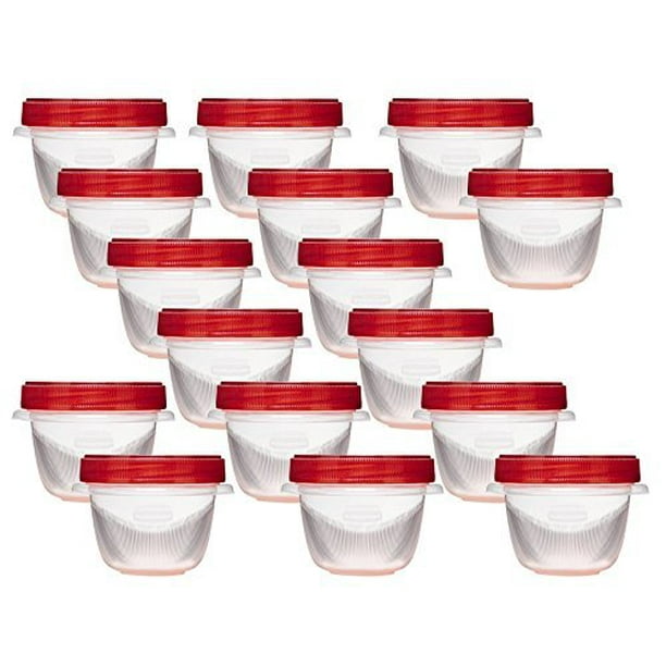 Rubbermaid TakeAlongs Twist and Seal Food Storage Containers, 1.2Cup