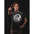 thumbnail image 2 of BROOKLYN VERTICAL Can't Hear You I'm Gaming | Funny Video Gamer Gaming Short Sleeve Crew Neck T-Shirt, 2 of 3