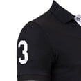 thumbnail image 4 of U.S. POLO ASSN. Polo para hombre - Kory, básico, piqué, logotipo, aplique, algodón Negro M (Medium), 4 of 4
